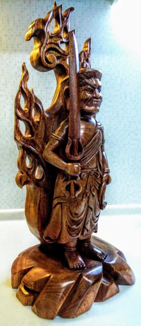 新品★一刀彫 木彫★不動明王★酉年生★十二支本尊★干支お守り < ホビー  新品★一刀彫 木彫★不動明王★酉年生★十二支本尊★干支お守り < ホビーの