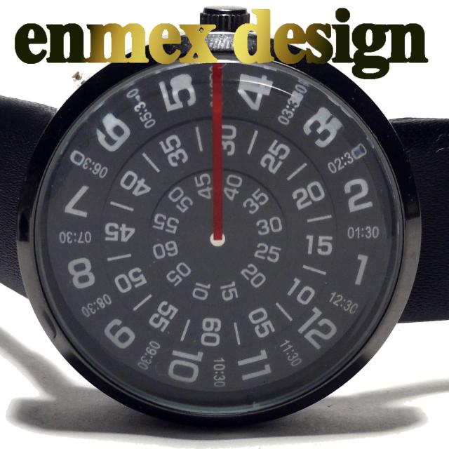 ほぼ未使用【専用袋付】Enmex お洒落なメンズ腕時計 < 男性アクセサリー/時計  ほぼ未使用【専用袋付】Enmex お洒落なメンズ腕時計  < 男性アクセサリー/時計の
