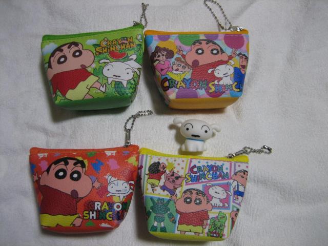クレヨンしんちゃん ボールチェーン付きミニポーチ4種+シロのマスコット < アニメ/コミック/キャラクター  クレヨンしんちゃん ボールチェーン付きミニポーチ4種+シロのマスコット  < アニメ/コミック/キャラクターの