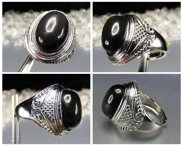 AAAブラックオブシディアン指輪約20号魔除け天然石リングU2-03 < 男性アクセサリー/時計  AAAブラックオブシディアン指輪約20号魔除け天然石リングU2-03 < 男性アクセサリー/時計の