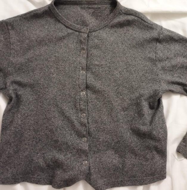 80年代 無印良品 グレースパター模様 クロップド綿カーディガン M 日本製 < 女性ファッション  80年代 無印良品 グレースパター模様 クロップド綿カーディガン M 日本製 < 女性ファッションの