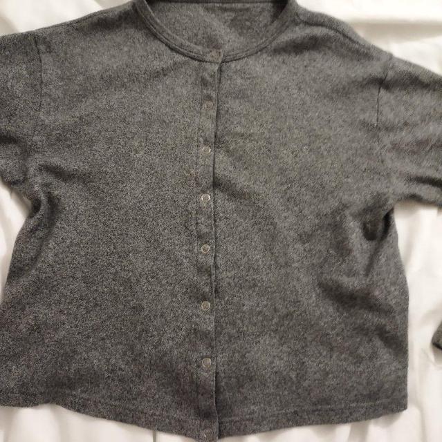 80年代 無印良品 グレースパター模様 クロップド綿カーディガン M 日本製 < 女性ファッション  80年代 無印良品 グレースパター模様 クロップド綿カーディガン M 日本製 < 女性ファッションの