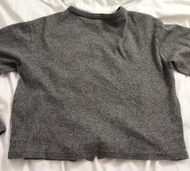 80年代 無印良品 グレースパター模様 クロップド綿カーディガン M 日本製 < 女性ファッション  80年代 無印良品 グレースパター模様 クロップド綿カーディガン M 日本製 < 女性ファッションの