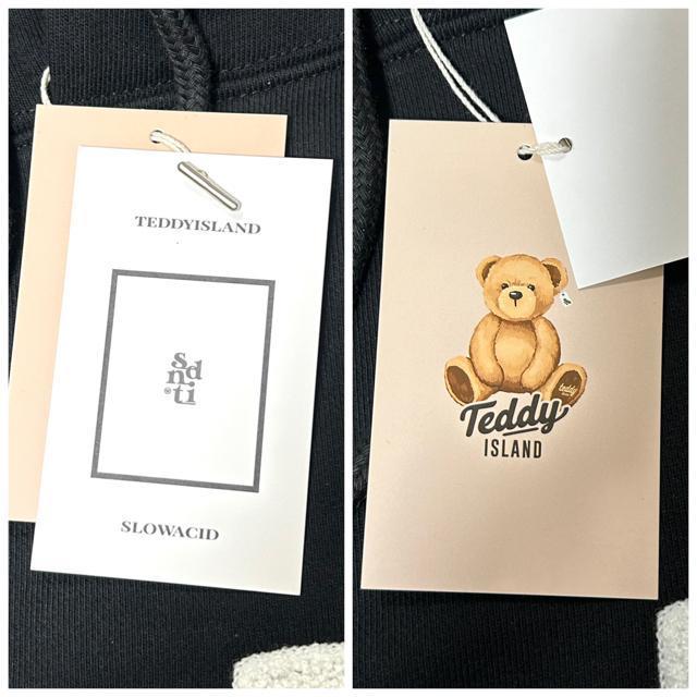新品 TEDDY ISLAND X SLOWACID パーカー NCT ブラック < 男性ファッション  新品 TEDDY ISLAND X SLOWACID パーカー NCT ブラック < 男性ファッションの
