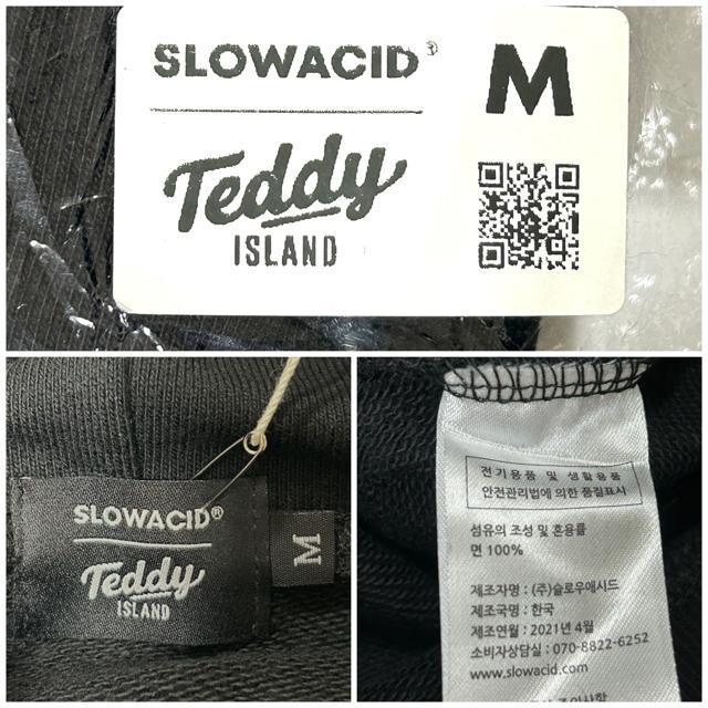 新品 TEDDY ISLAND X SLOWACID パーカー NCT ブラック < 男性ファッション  新品 TEDDY ISLAND X SLOWACID パーカー NCT ブラック < 男性ファッションの