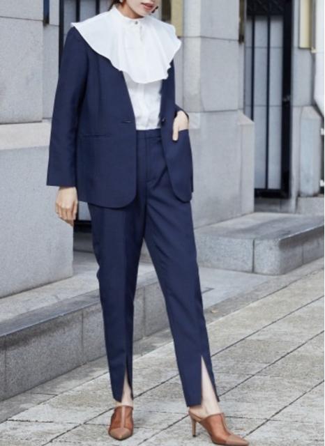 新品☆3L♪ビッグ衿クールで可愛いパンツスーツ3点セット32,690円を☆R131 < 女性ファッション 新品☆3L♪ビッグ衿クールで可愛いパンツスーツ3点セット32,690円を☆R131 < 女性ファッションの