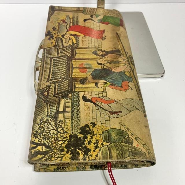 韓国 伝統絵画モチーフ 本革長財布 Genuine Leather がま口財布 < 女性ファッション 韓国 伝統絵画モチーフ 本革長財布 Genuine Leather がま口財布 < 女性ファッションの