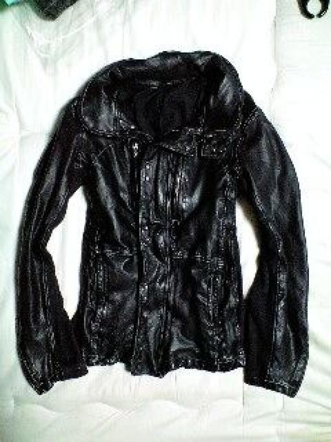 キョウジマルヤマ 後染めジャーシーレザーブルゾン1 < 男性ファッション  キョウジマルヤマ 後染めジャーシーレザーブルゾン1  < 男性ファッションの