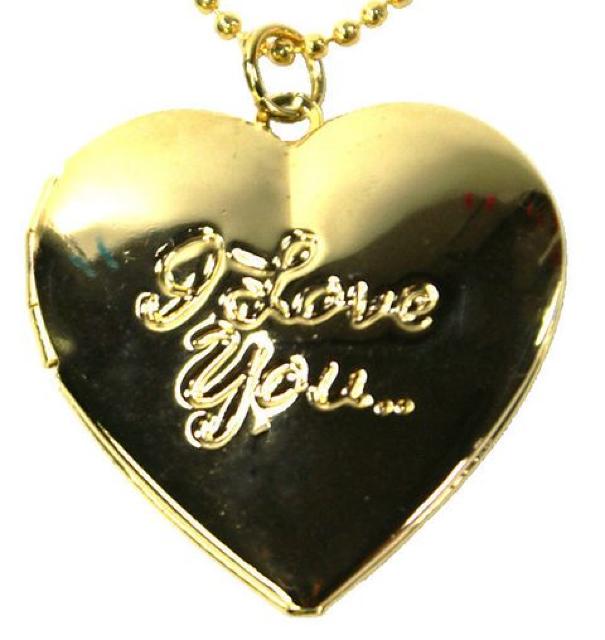 ロケットペンダント・I love you - (ゴールド) トップ ピルケース 写真 遺影 思い出 ネックレス 手紙 可愛い < 女性アクセサリー/時計  ロケットペンダント・I love you - (ゴールド) トップ ピルケース 写真 遺影 思い出 ネックレス 手紙 可愛い  < 女性アクセサリー/時計の