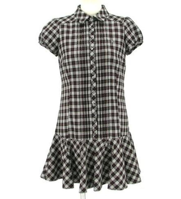 BURBERRY BLUE LABEL★チェック柄パフ袖&フレアワンピース < ブランド  BURBERRY BLUE LABEL★チェック柄パフ袖&フレアワンピース < ブランドの