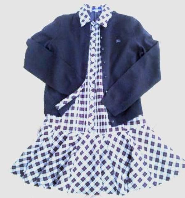 BURBERRY BLUE LABEL★チェック柄パフ袖&フレアワンピース < ブランド  BURBERRY BLUE LABEL★チェック柄パフ袖&フレアワンピース < ブランドの