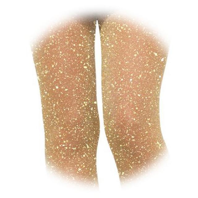 LEGAVENUE キラキラメタリックストッキング ゴールド < 女性ファッション  LEGAVENUE キラキラメタリックストッキング ゴールド < 女性ファッションの