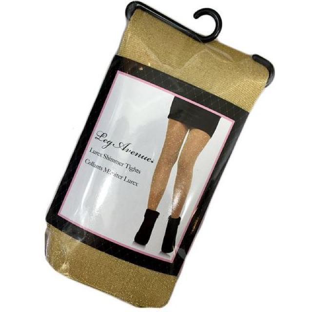 LEGAVENUE キラキラメタリックストッキング ゴールド < 女性ファッション  LEGAVENUE キラキラメタリックストッキング ゴールド < 女性ファッションの