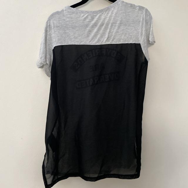 匿名配送 サイズXS  H&M   バイカラー Tシャツ 半袖 袖なし シースルー チュニック < ブランド  匿名配送 サイズXS  H&M   バイカラー Tシャツ 半袖 袖なし シースルー チュニック < ブランドの