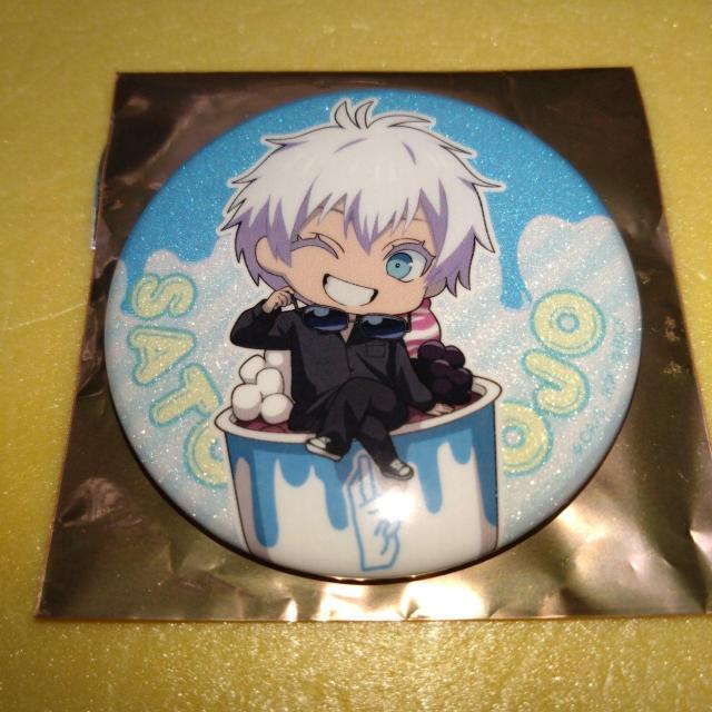 五条悟 グリッター缶バッジ ロールアイス 呪術廻戦 < アニメ/コミック/キャラクター  五条悟 グリッター缶バッジ ロールアイス 呪術廻戦  < アニメ/コミック/キャラクターの