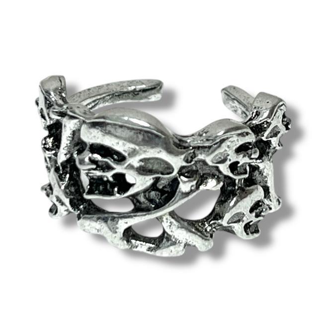 【新品】屍スカルデザインフリーリング < 女性アクセサリー/時計  【新品】屍スカルデザインフリーリング < 女性アクセサリー/時計の
