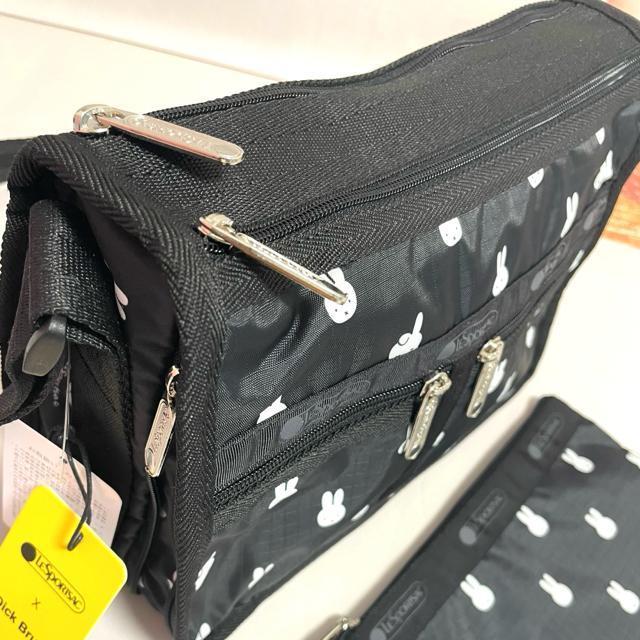 新品★LeSportsac レスポートサック ミッフィー ブラック 黒色 ショルダーバッグ ポーチ 7507 S セット 送料無料 < 女性ファッション  新品★LeSportsac レスポートサック ミッフィー ブラック 黒色 ショルダーバッグ ポーチ 7507 S セット 送料無料 < 女性ファッションの