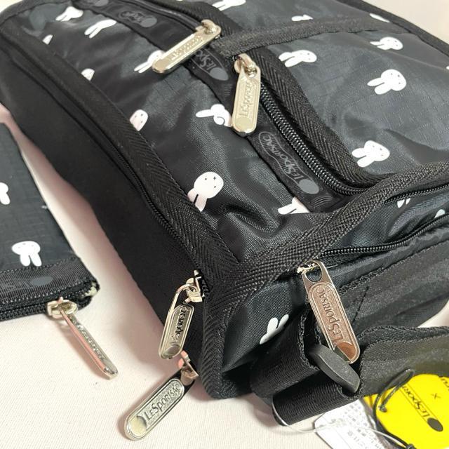 新品★LeSportsac レスポートサック ミッフィー ブラック 黒色 ショルダーバッグ ポーチ 7507 S セット 送料無料 < 女性ファッション  新品★LeSportsac レスポートサック ミッフィー ブラック 黒色 ショルダーバッグ ポーチ 7507 S セット 送料無料 < 女性ファッションの