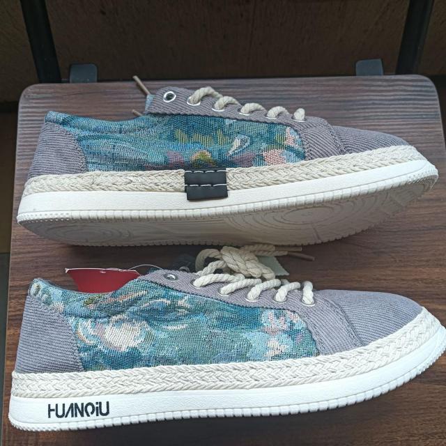 新品 25cm メンズ スニーカー シューズ グレー 靴 男女兼用 カジュアル < 女性ファッション  新品 25cm メンズ スニーカー シューズ グレー 靴 男女兼用 カジュアル < 女性ファッションの