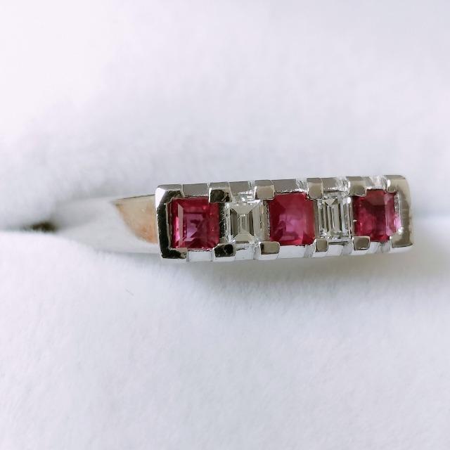 �O�z �_�C�������h�~���r�[ �����O Pt900 0.28ct 0.12ct 4.9g �� �����A�N�Z�T���[/���v�� 