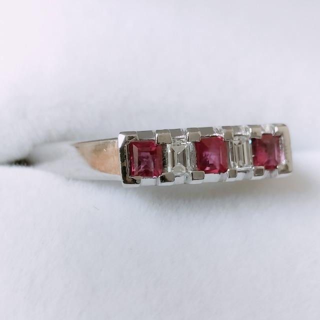 �O�z �_�C�������h�~���r�[ �����O Pt900 0.28ct 0.12ct 4.9g �� �����A�N�Z�T���[/���v�� 