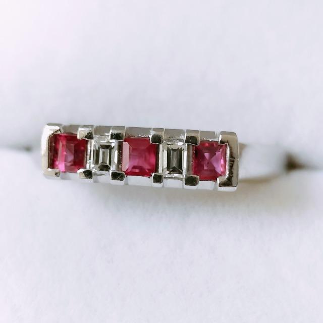 �O�z �_�C�������h�~���r�[ �����O Pt900 0.28ct 0.12ct 4.9g �� �����A�N�Z�T���[/���v�� 