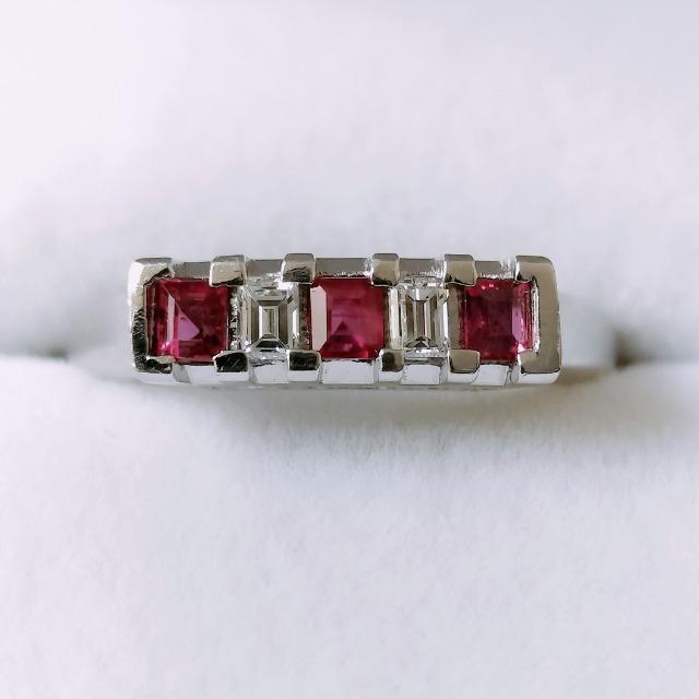 �O�z �_�C�������h�~���r�[ �����O Pt900 0.28ct 0.12ct 4.9g �� �����A�N�Z�T���[/���v�� 