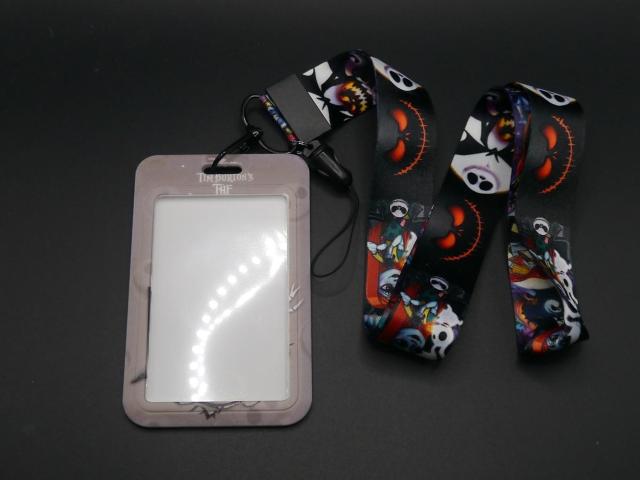 新品 ナイトメアー・ビフォア・クリスマス IDカードホルダーケース付ネックストラップ < 女性ファッション 新品 ナイトメアー・ビフォア・クリスマス IDカードホルダーケース付ネックストラップ < 女性ファッションの