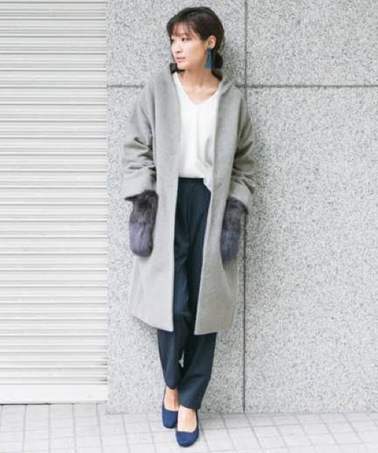 定価10,890円●URBAN RESEARCHアーバンリサーチ●2weyポケットファーコート●グレー●ロングコート < ブランド 定価10,890円●URBAN RESEARCHアーバンリサーチ●2weyポケットファーコート●グレー●ロングコート < ブランドの