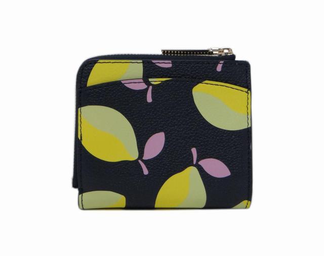 ケイトスペード レザー レモン L字ファスナー二つ折り財布 ブラック【送料無料】 < ブランド ケイトスペード レザー レモン L字ファスナー二つ折り財布 ブラック【送料無料】 < ブランドの