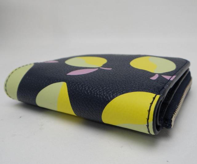 ケイトスペード レザー レモン L字ファスナー二つ折り財布 ブラック【送料無料】 < ブランド ケイトスペード レザー レモン L字ファスナー二つ折り財布 ブラック【送料無料】 < ブランドの