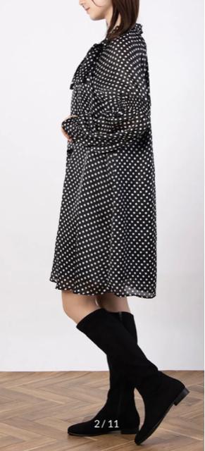 Rirandtureリランドチュールブラックホワイトシースルードットパフチュニックワンピースリボンシフォン黒白 < ブランド Rirandtureリランドチュールブラックホワイトシースルードットパフチュニックワンピースリボンシフォン黒白 < ブランドの