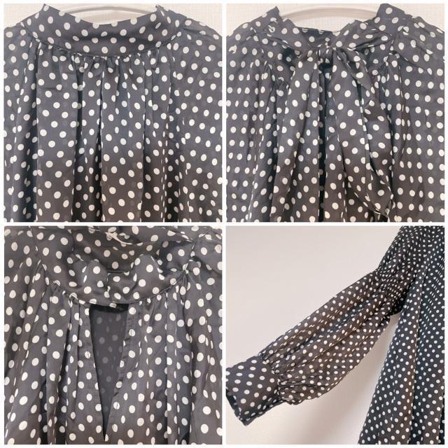 Rirandtureリランドチュールブラックホワイトシースルードットパフチュニックワンピースリボンシフォン黒白 < ブランド Rirandtureリランドチュールブラックホワイトシースルードットパフチュニックワンピースリボンシフォン黒白 < ブランドの