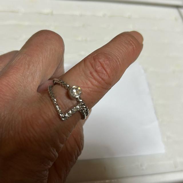 重ね付けデザインリング ジルコニア サイズ15号 管理番号20251-I < 女性アクセサリー/時計 重ね付けデザインリング ジルコニア サイズ15号 管理番号20251-I < 女性アクセサリー/時計の