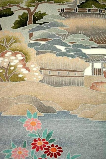 【最高峰】新品同様 十日町友禅作家【岡村蒼風】暈し染め 風景花文 比翼付 黒留袖 身丈155.5cm 裄丈64.5cm T3505 < 女性ファッション  【最高峰】新品同様 十日町友禅作家【岡村蒼風】暈し染め 風景花文 比翼付 黒留袖 身丈155.5cm 裄丈64.5cm T3505 < 女性ファッションの