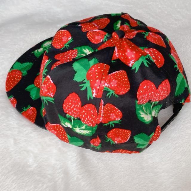 イチゴ柄 いちご 総柄 キャップ 帽子 フリー 調節可能 カジュアル帽子 大人用 N2m < 女性ファッション イチゴ柄 いちご 総柄 キャップ 帽子 フリー 調節可能 カジュアル帽子 大人用 N2m < 女性ファッションの