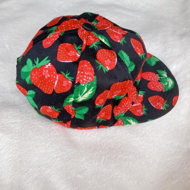 イチゴ柄 いちご 総柄 キャップ 帽子 フリー 調節可能 カジュアル帽子 大人用 N2m < 女性ファッション イチゴ柄 いちご 総柄 キャップ 帽子 フリー 調節可能 カジュアル帽子 大人用 N2m < 女性ファッションの