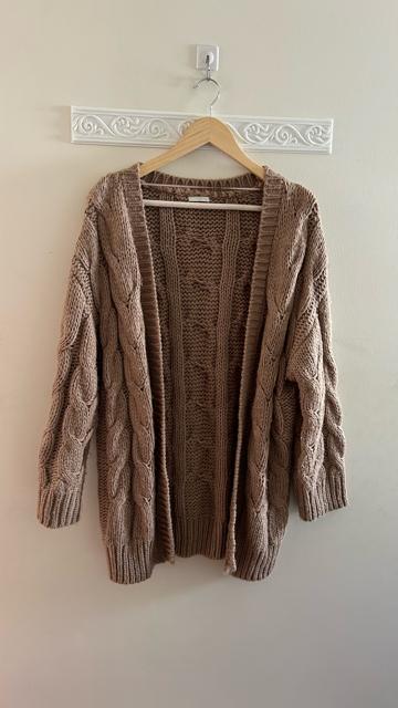 GU ジーユー ケーブルボーイフレンドカーディガン ニットカーディガン  ベージュ L < ブランド  GU ジーユー ケーブルボーイフレンドカーディガン ニットカーディガン  ベージュ L < ブランドの