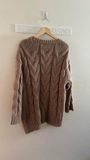 GU ジーユー ケーブルボーイフレンドカーディガン ニットカーディガン  ベージュ L < ブランド  GU ジーユー ケーブルボーイフレンドカーディガン ニットカーディガン  ベージュ L < ブランドの
