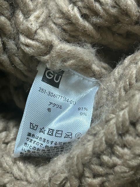 GU ジーユー ケーブルボーイフレンドカーディガン ニットカーディガン  ベージュ L < ブランド  GU ジーユー ケーブルボーイフレンドカーディガン ニットカーディガン  ベージュ L < ブランドの