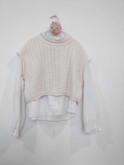 ZARA �P�[�u���҂� �j�b�g�x�X�g �N���[���F�y���{�b�ނ��񒅗p�z �� �u�����h�� 