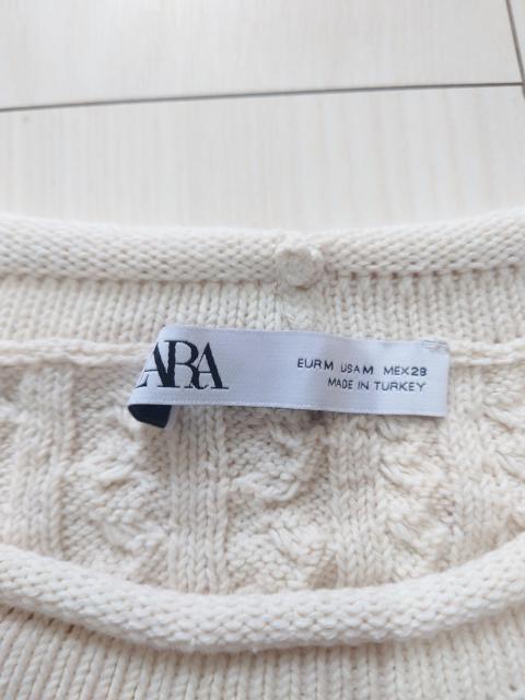 ZARA �P�[�u���҂� �j�b�g�x�X�g �N���[���F�y���{�b�ނ��񒅗p�z �� �u�����h�� 