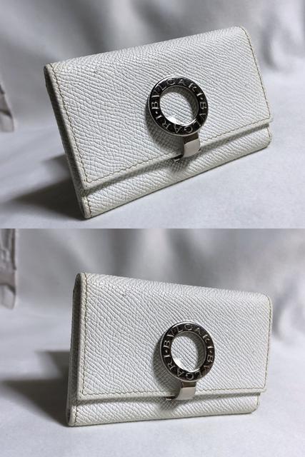 正規良レア ブルガリBVLGARI B-zeroロゴクリップ 6連 キーケース 白×シルバー金具 レザーキーホルダー < ブランド  正規良レア ブルガリBVLGARI B-zeroロゴクリップ 6連 キーケース 白×シルバー金具 レザーキーホルダー < ブランドの