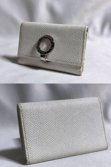 正規良レア ブルガリBVLGARI B-zeroロゴクリップ 6連 キーケース 白×シルバー金具 レザーキーホルダー < ブランド  正規良レア ブルガリBVLGARI B-zeroロゴクリップ 6連 キーケース 白×シルバー金具 レザーキーホルダー < ブランドの