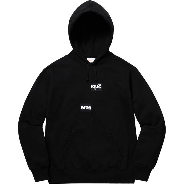 18AW Comme des Garons SHIRT Split Box Logo Hooded Sweatshirt  uh 