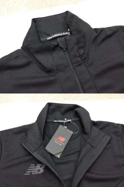 S)黒)ニューバランス★ハーフジップジャージ◆ 長袖襟付き 薄手テロテロ ポケットなし AMT25206 < レジャー/スポーツ  S)黒)ニューバランス★ハーフジップジャージ◆ 長袖襟付き 薄手テロテロ ポケットなし AMT25206 < レジャー/スポーツの