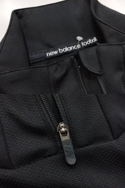 S)黒)ニューバランス★ハーフジップジャージ◆ 長袖襟付き 薄手テロテロ ポケットなし AMT25206 < レジャー/スポーツ  S)黒)ニューバランス★ハーフジップジャージ◆ 長袖襟付き 薄手テロテロ ポケットなし AMT25206 < レジャー/スポーツの