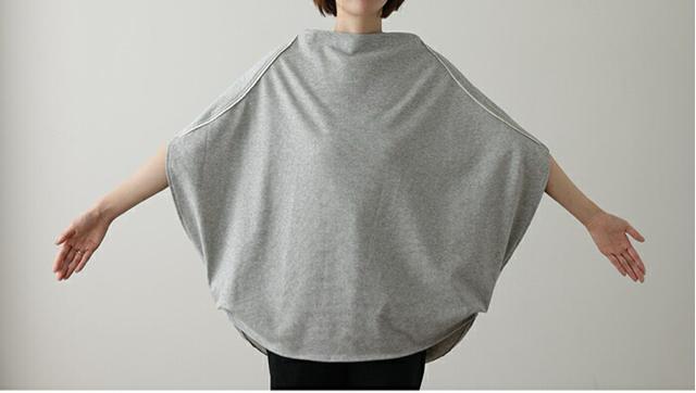 変形tシャツ  ドルマン   ゆったり ギャザー付き カットソー  グレー 大きいサイズ < 女性ファッション  変形tシャツ  ドルマン   ゆったり ギャザー付き カットソー  グレー 大きいサイズ < 女性ファッションの