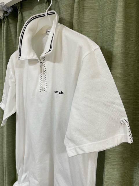 サンタフェ Santa Fe 半袖 ポロシャツ ハーフジップ 50サイズ 白 < ブランド  サンタフェ Santa Fe 半袖 ポロシャツ ハーフジップ 50サイズ 白 < ブランドの