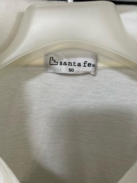 サンタフェ Santa Fe 半袖 ポロシャツ ハーフジップ 50サイズ 白 < ブランド  サンタフェ Santa Fe 半袖 ポロシャツ ハーフジップ 50サイズ 白 < ブランドの